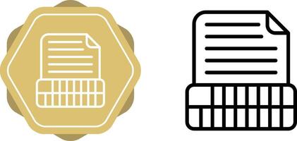 Document Insert Table Vector Icon