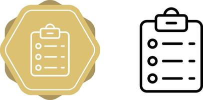 List Check Vector Icon