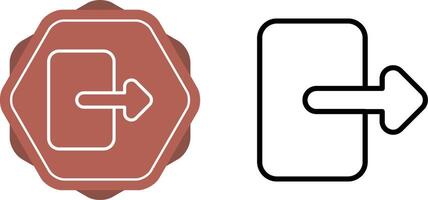 Exit Vector Icon