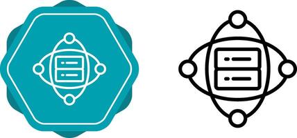 Cluster Server Vector Icon