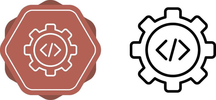 icono de vector de codificación