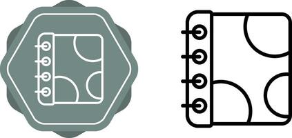 Notebook with Decorative Vector Icon