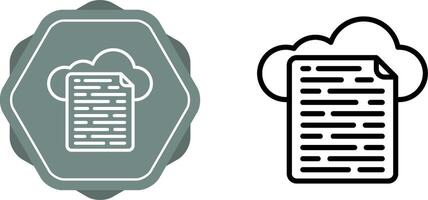 Cloud Data Vector Icon