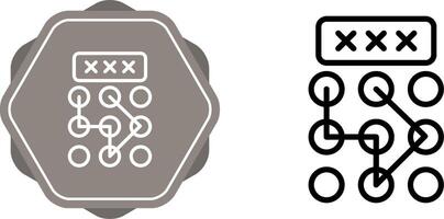 Pattern Lock Vector Icon