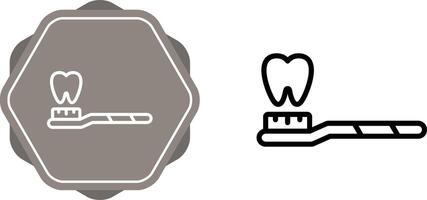 icono de vector de cepillo de dientes