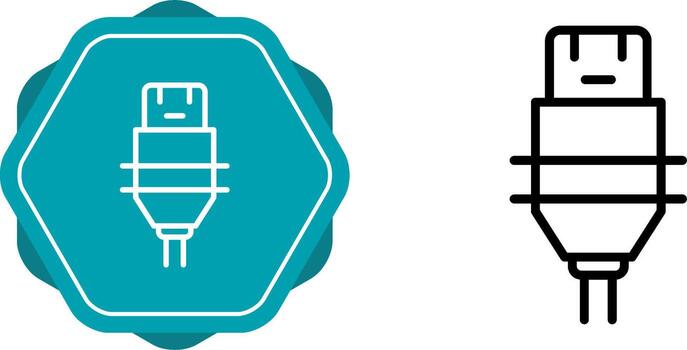 icono de vector de enchufe
