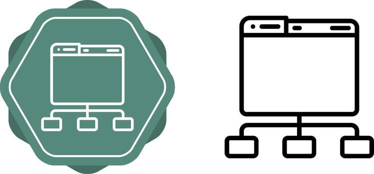 icono de vector de red
