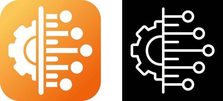 icono de vector de integración de datos