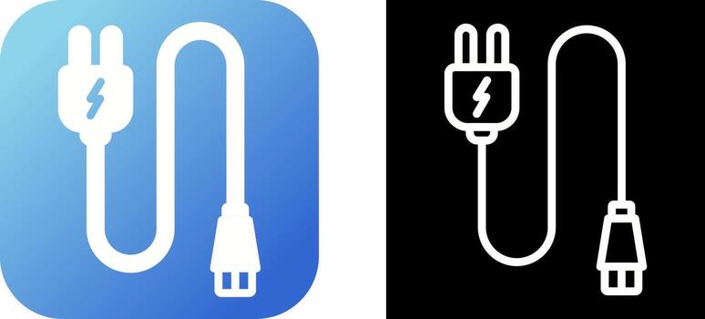 Monitor Cable Vector Icon