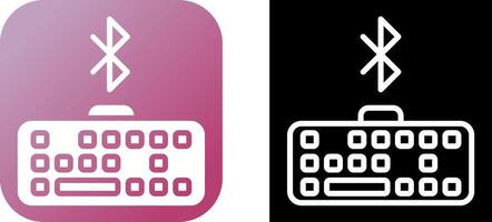 Bluetooth Keyboard Vector Icon