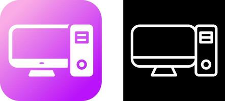 Desktop Computer Vector Icon