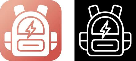 Smart Backpack Vector Icon