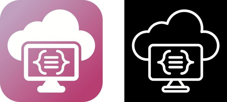 Serverless Computing Vector Icon