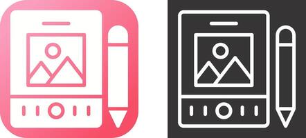 Pen Tablet Vector Icon