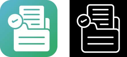 Document Check Vector Icon