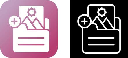 Document Insert Image Vector Icon