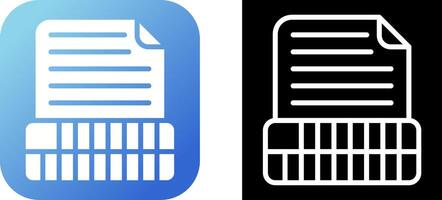 Document Insert Table Vector Icon