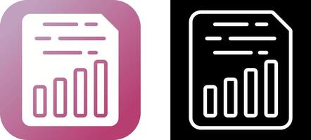 Document Insert Chart Vector Icon