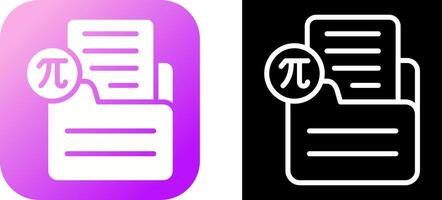 Document Insert Formula Vector Icon