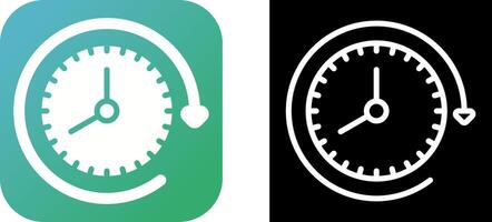 Clock with arrow Vector Icon