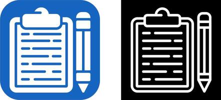 Clipboard with pencil Vector Icon