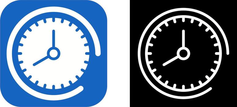 icono de vector de reloj