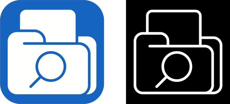 icono de vector de explorador de archivos