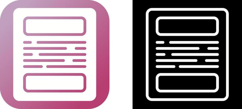 Document Vector Icon