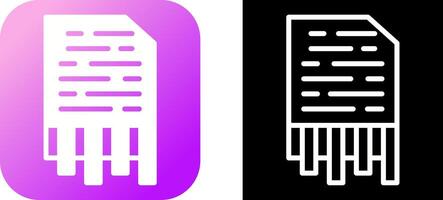 Shredding Vector Icon