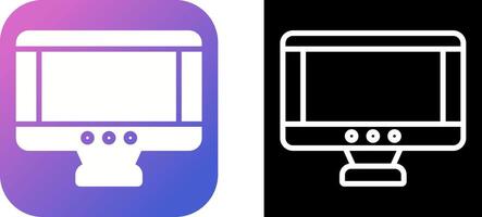 monitor de icono de vector