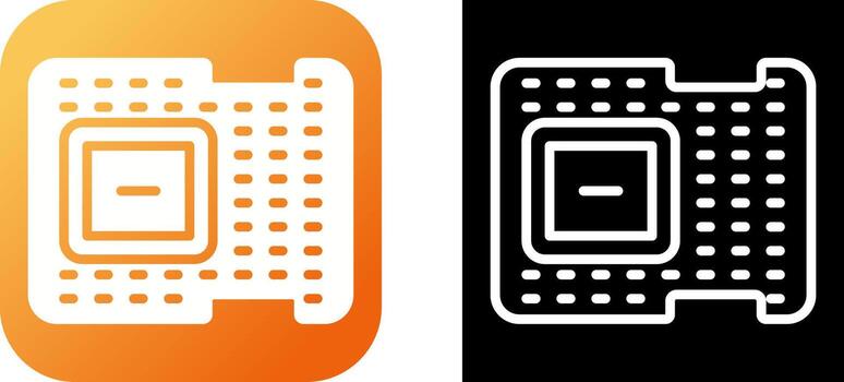icono de vector de procesador