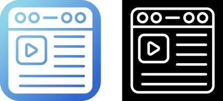 icono de vector de vídeo