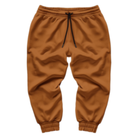 AI generated Brown sweatpants isolated on transparent background png