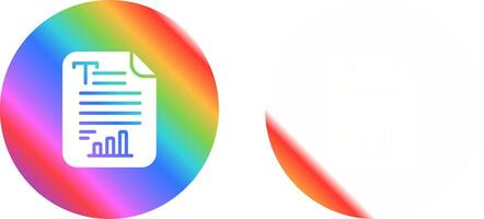 Text Analytics Vector Icon
