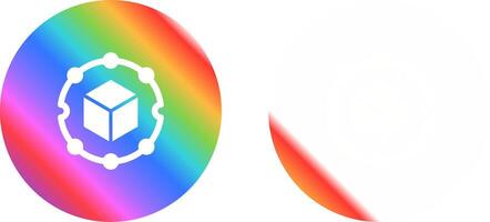 Blockchain Analytics Vector Icon
