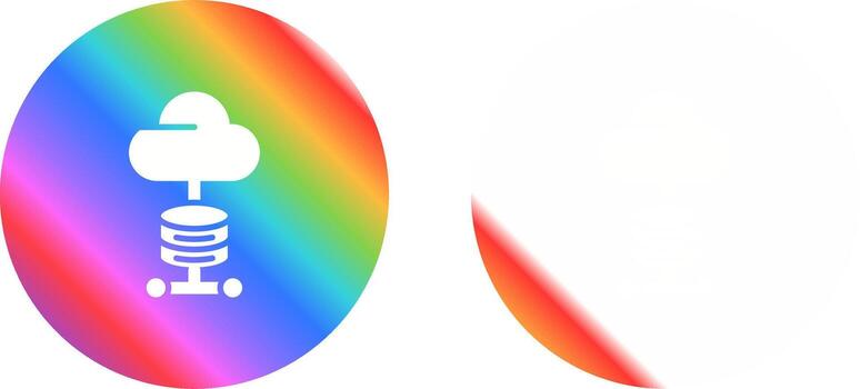 icono de vector de computación en la nube