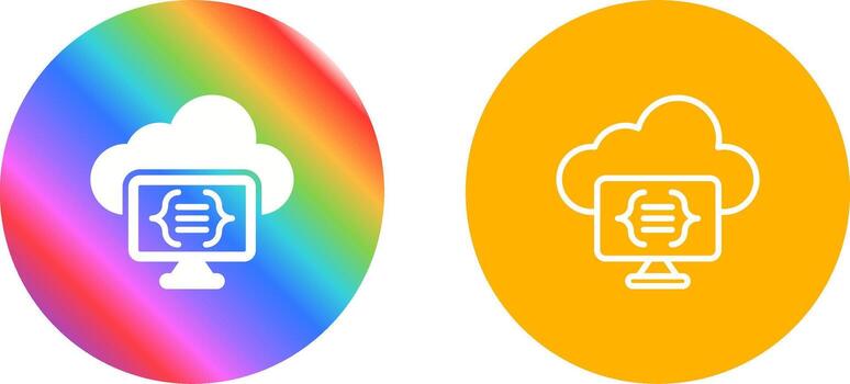 Serverless Computing Vector Icon