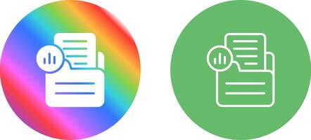 Document Analytics Vector Icon