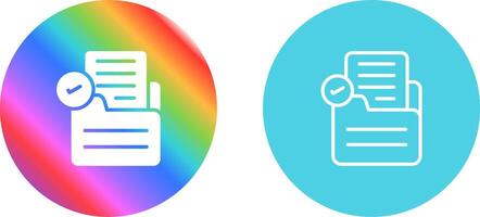 Document Check Vector Icon