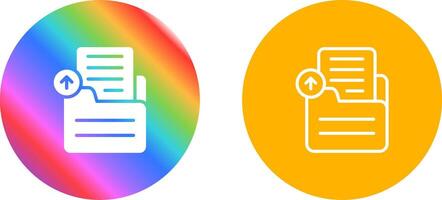 Document Upload Vector Icon