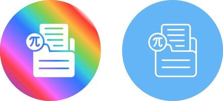 Document Insert Formula Vector Icon