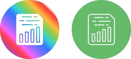 Document Insert Chart Vector Icon