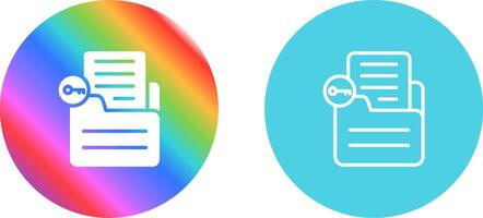 Document Unlock Vector Icon