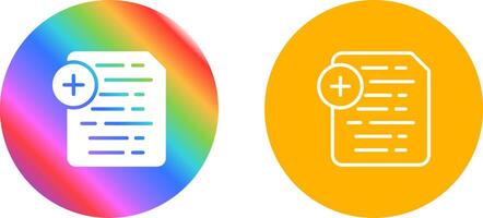 Document Insert Icon Vector Icon