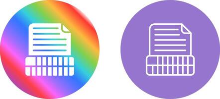 Document Insert Table Vector Icon