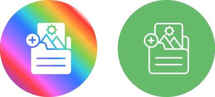 Document Insert Image Vector Icon