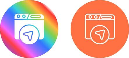 Website Navigation Vector Icon