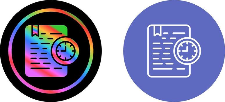 Document Expiration Vector Icon