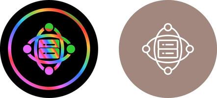 Cluster Server Vector Icon