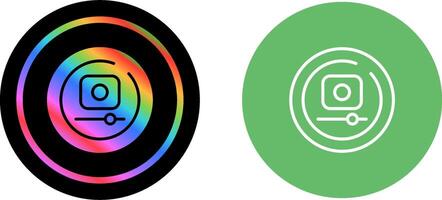 Video Record Circle Vector Icon